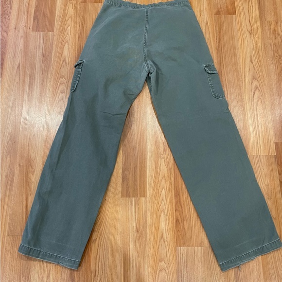 VINTAGE POLO JEANS COMPANY  CARGO WOMANS SIZE MEDIUM LIGHT GREEN OVER/AU VERSO - Picture 6 of 6